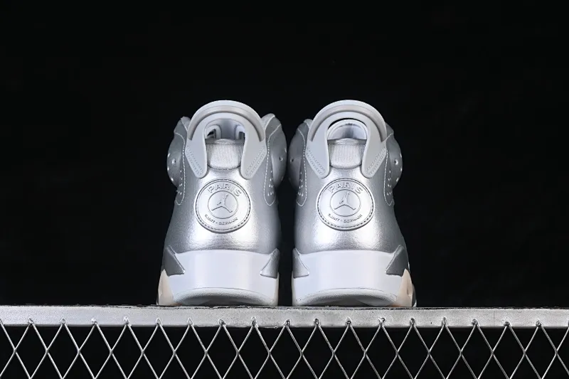 All categories Air Jordan Jordan series basketball shoes Air Jordan 6 PSG x Air Jordan 6 Retro AJ6 Joe 6 Liquid Silver Paris IQ5135-010